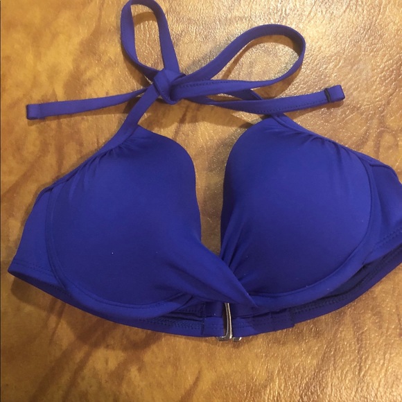 blue padded bikini